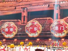 十五运会开幕式：粤港澳三地代表团同时入场